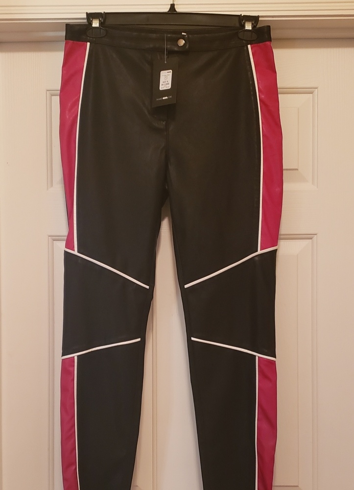 Faux Leather Moto Pants